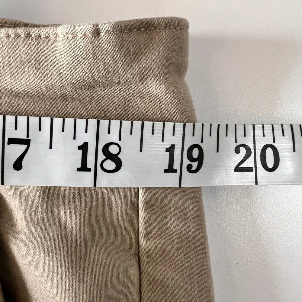 Elliot Mulryan Mens‎ Tan Chino Pants Straight Leg Twill Trousers 36x32 Khaki
